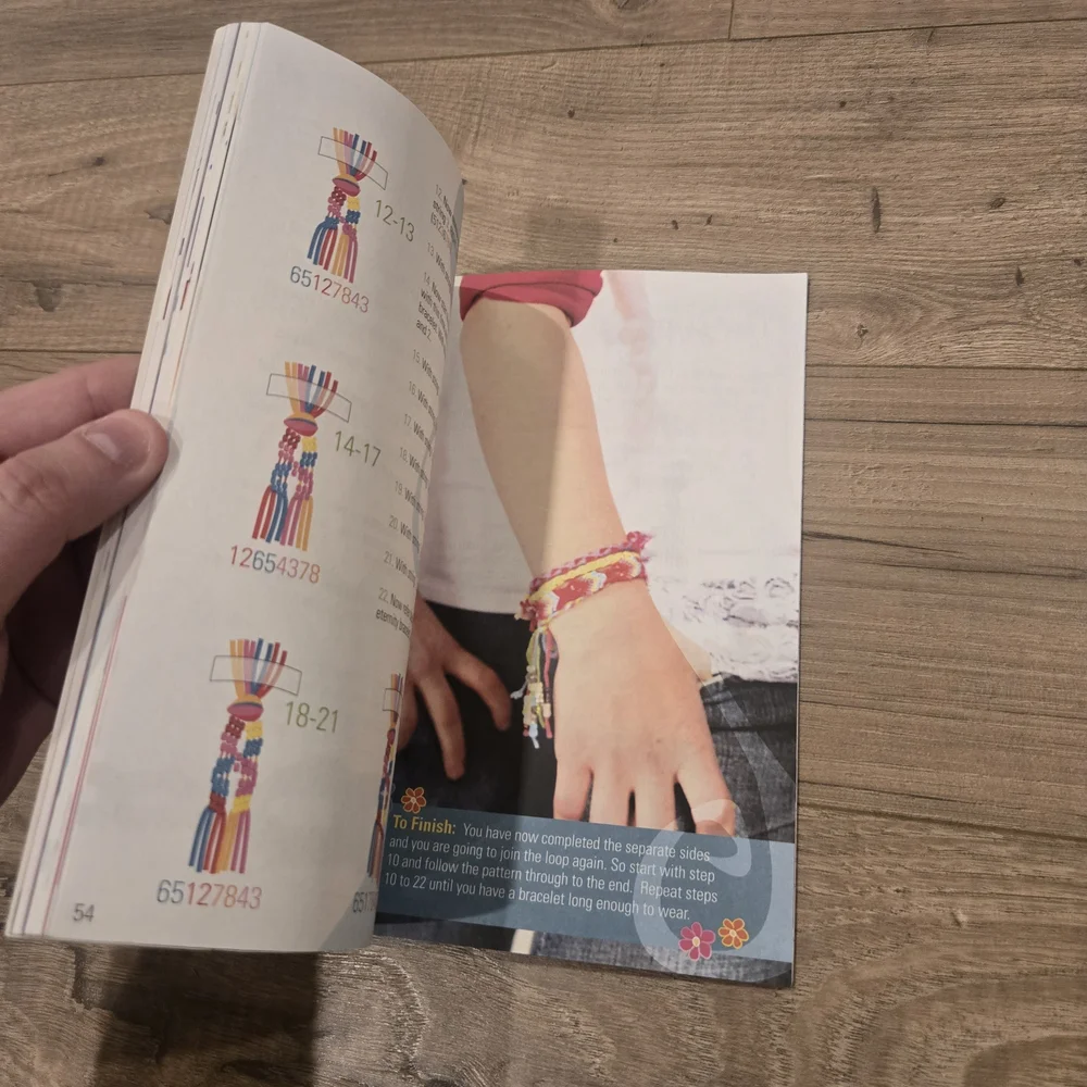 Spicebox Fabulous Friendship Bracelets Book - Vintage Y2K Craft Book Nostalgia